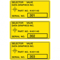 Serialized custom printed roll labels