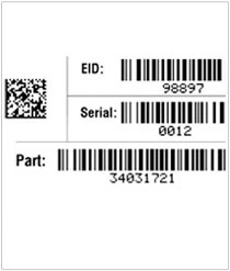 Serialized/UID Die Cut Vinyl Decal – Print Variable Data