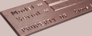 Engraved Asset id labels